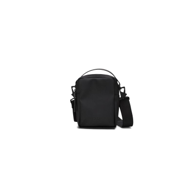 Çantë crossbody Rains Reporter Bag, e papërshkueshme nga uji, me rrip që rregullohet, e zezë