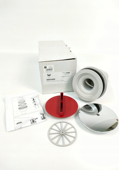 Sifon lavamani Grohe 49533000, valvul pop up, plastikë, kapak krom