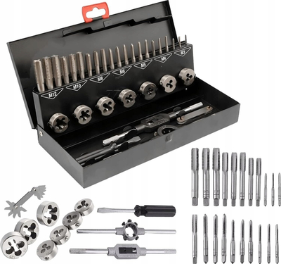 Set çepinash dhe filierash Bituxx JBC M032 1, 32 copë, M3 M12, kasë metalike