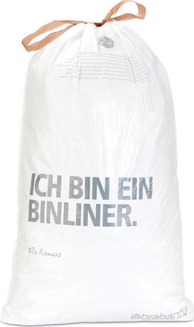 Qese plehrash Brabantia L, 40-45L, 10 copë, të bardha