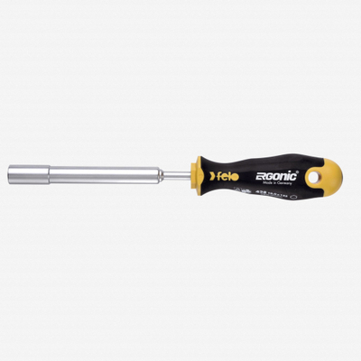 Çelës tubor Felo Ergonic M-TEC, 10mm, majë magnetike, i zi e verdhë