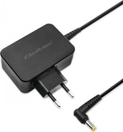 Adapter karikimi Qoltec për Toshiba Ultrabook, 45W, 19V 2.37A, 5.5 x 2.5 mm, i zi
