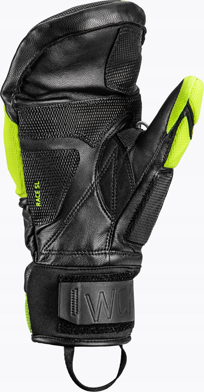 Doreza ski Leki WCR Venom SL 3D, për slalom, masa 10, verdhë neon me të zezë