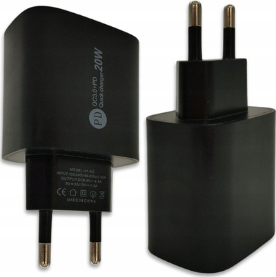 Karikues muri Diverse Verläge Denmen DC09T W, 2.4A, USB me kabllo Type C, i zi