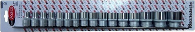 Set çelësash goditës Rockforce RF-4161-5, 16 copë, 1/2", 6-këndor