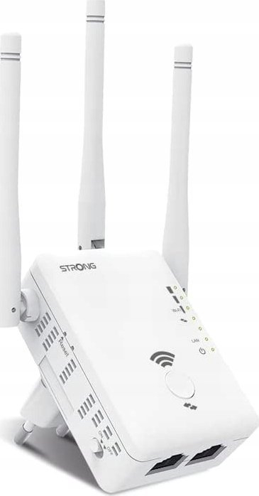 Përsëritës WiFi Strong Repeater 750, Dual Band, 3 antena, i bardhë