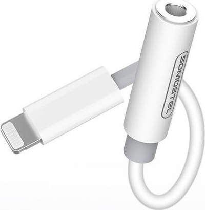 Përshtatës Somostel SMS-BZ01, Lightning - Jack 3.5mm, i bardhë