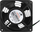 Вентилатор за рек Inter-Tech 88887269, 120x120mm, 230V, црн