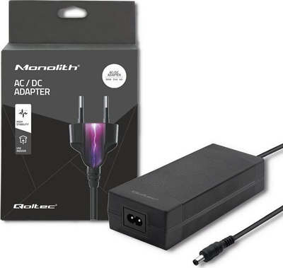 Adapter rryme për laptop Qoltec 96W, 24V, 4A, i zi
