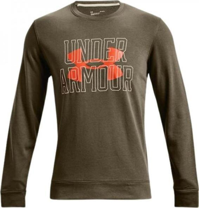 Bluzë sportive Under Armour UA Rival Terry Logo Crew M 1370391 361 për burra, pambuk me poliester, jeshile