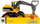 Lodër eskavator John Deere Big Scoop, 15", plastikë, verdhë gri