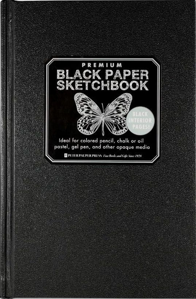 Блок за цртање Bee Paper Premium Black Paper Sketchbook, 13x22cm, 96 листови, црн