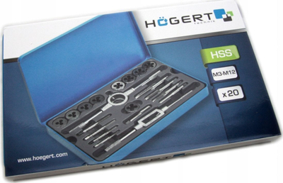 Set matriça dhe çelësa fileto Högert Technik HT3B580, 20 copë