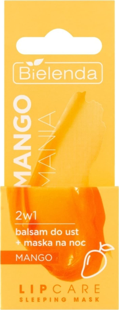 Balsam buzësh Bielenda Lip Care Sleeping Mask Mango Mania, 2 në 1, 10 g, mango