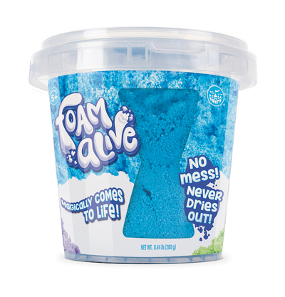 Lodër me shkumë senzoriale Play Visions Foam Alive, kovë 200g, jeshile