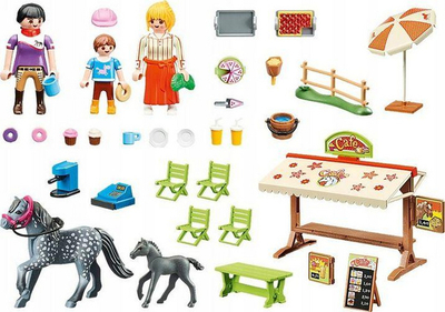 Lodër set Playmobil Country Cafe at Camp, 77 aksesorë 