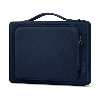Çantë laptopi Tech-Protect Basic, 15-16", xhep me zinxhir, blu e errët