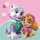 Salveta festash GoDan PAW Patrol me Skye dhe Everest, letre, shumëngjyrëshe