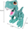 Set plasteline kreativo Feed the Dinosaur, 6 ngjyra, me lodër dinosaur, jeshil