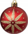 Set toptha Krishtlindjesh Atmosphera Colorama Christmas, 25 copë, plastikë e ricikluar 6cm, të kuq e të bardhë