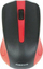 Maus Omega OM-05G, wireless, USB, i zi dhe i kuq