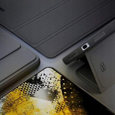 Mbulesë tablet 3MK Soft, për Samsung Galaxy Tab S9+, me funksion Wake Sleep, e zezë