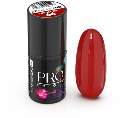 Llak xheli Excellent PRO Colors 66 Lipstick Red, hibrid, 7g, i kuq