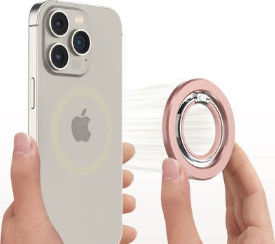 Unazë telefoni Tech-Protect MMR300 MagSafe, mbajtëse palosëse, rose gold