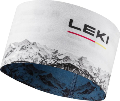 Shirit koke termik LEKI XC për burra, elastik, me dy anë, blu me të bardhë