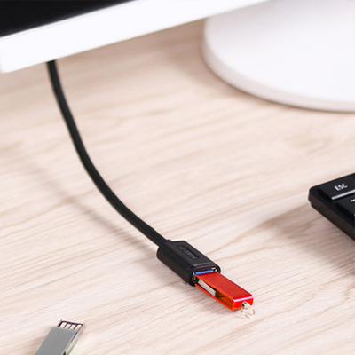 Kabllo Unitek Y-C457GBK, USB 3.0 AM-AF, 1m, e zezë