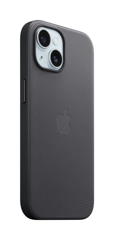 Маска Apple iPhone 15 FineWoven Case со MagSafe, црнa боја