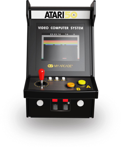 Konzol loje DreamGEAR My Arcade Atari Micro Player Pro, 100 lojra, 6.75", e zezë