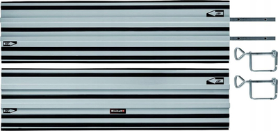 Shina udhëzuese Einhell Guide Rails, set 2x1m, alumini, gri