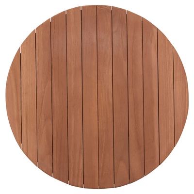 Pllakë tavoline e rrumbullakët HomeMarkt HM18132, dru Teak masiv, diametër 60cm, natyrale