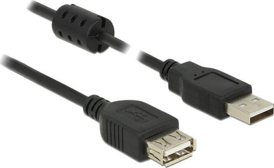 Kabllo USB Delock DE-84886, USB A mashkull në USB A femër, 3 m, e zezë