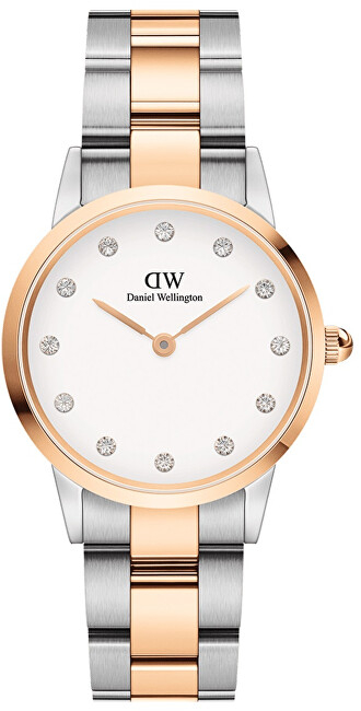 Orë për femra Daniel Wellington Iconic Link Lumine 28 DW00100359, e argjendtë/artë