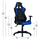 Karrige gaming 67×70×134 cm (HM1056.08), zezë/ kaltër