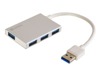 Hub USB Sandberg USB 3.0 Pocket Hub 4 porta, 5 Gbit/s, i zi