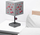 Lampë tavoline Paladone Minecraft, 35cm, buton Redstone 3D, shumëngjyrëshe