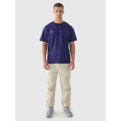 Унисекс блуза 4F Oversize Plain, памук 100%, виолетова