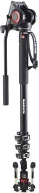 Monopod Manfrotto XPRO MVMXPRO500, me kokë video, profesional, i zi