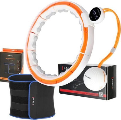 Set fitnesi HMS HHM21, hula hup me peshë magnetike, rrip formues beli