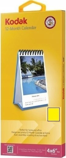 Kalendar tavoline Kodak Photo Calendar, 10x15 cm, 12 muaj, i verdhë