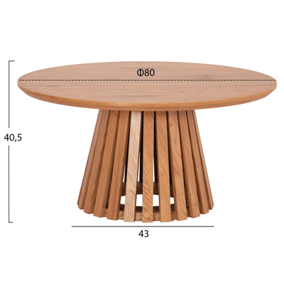 Set tavolina për kafe Talbert 2-pjesësh Φ80cm & Φ45cm (HM21083)