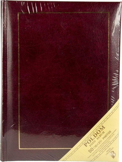 Album fotografish Poldom Classic-4, 50 foto 15x21 cm, memo, i kuq
