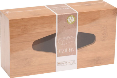 Kuti facoletash Bathroom Solutions Bamboo Tissue Box Lina, bambu, 24.5cm, ngjyrë druni natyrale