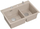 Lavabo kuzhine Quadron Marc 120, 2 vaska, 76x50x23.5cm, beige, çelik