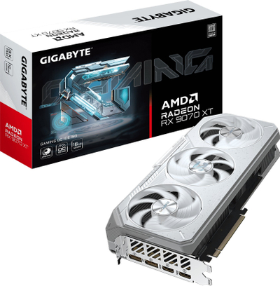 Графичка картичка GIGABYTE Radeon RX 9070 XT GAMING OC ICE, 16GB GDDR6, бела