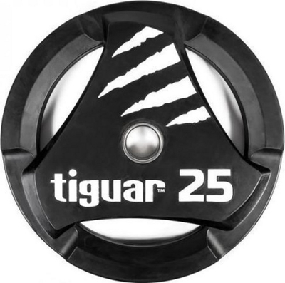 Disk olimpik Tiguar TI WTPU02500, PU, 25 kg, i zi