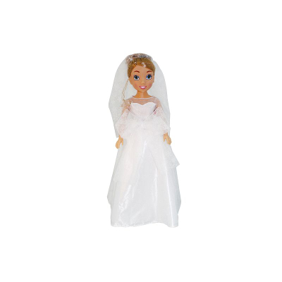 Kukull nuse Smily Play BD2001F AN01, 80cm, me fustan dasme, e bardhë